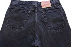 画像5: 90s USA製 Levi'sリーバイス 550 ブラック デニムパンツ w36 L32★80 (5)