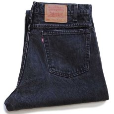 画像1: 90s USA製 Levi'sリーバイス 550 ブラック デニムパンツ w36 L32★80 (1)