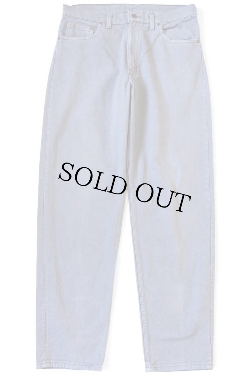 画像2: 90s USA製 Levi'sリーバイス 550 カラーデニムパンツ 後染め グレー w34 L32 (2)