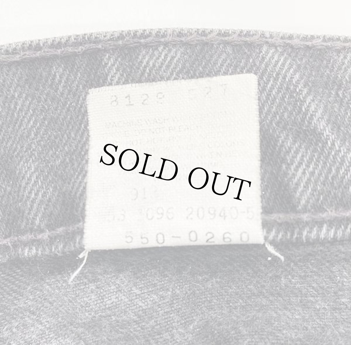 画像7: 90s USA製 Levi'sリーバイス 550 ブラック デニムパンツ w36 L32★80 (7)