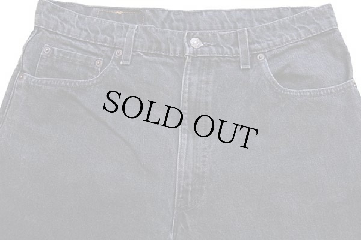 画像4: 90s USA製 Levi'sリーバイス 550 ブラック デニムパンツ w36 L32★80 (4)