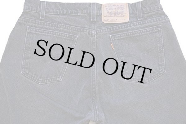 90s USA製 Levi'sリーバイス 560 ブラック デニムパンツ w34 L32☆18