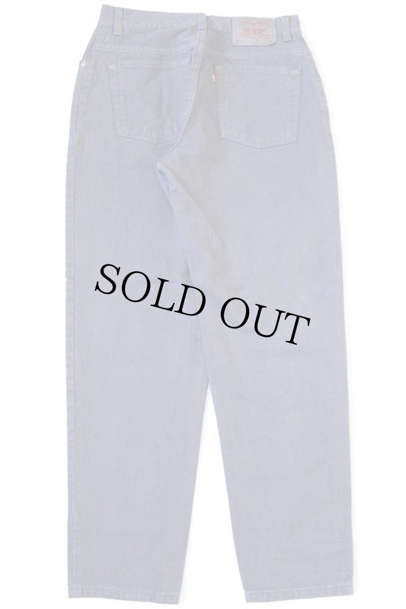 画像3: 90s USA製 Levi'sリーバイス 550 カラーデニムパンツ 後染め グレー 12 REG.M (3)