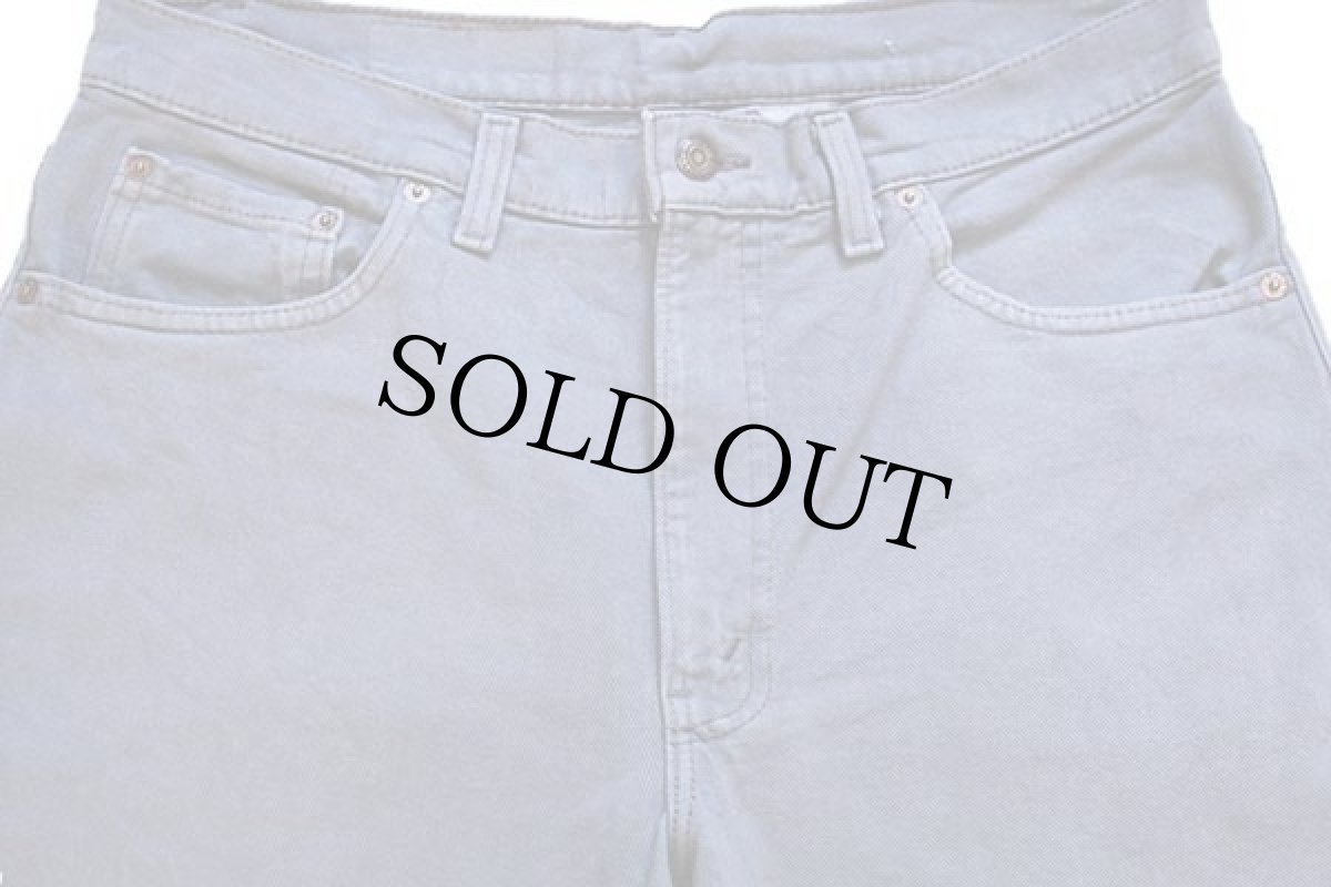 画像4: 90s USA製 Levi'sリーバイス 550 カラーデニムパンツ 後染め グレー w34 L32 (4)