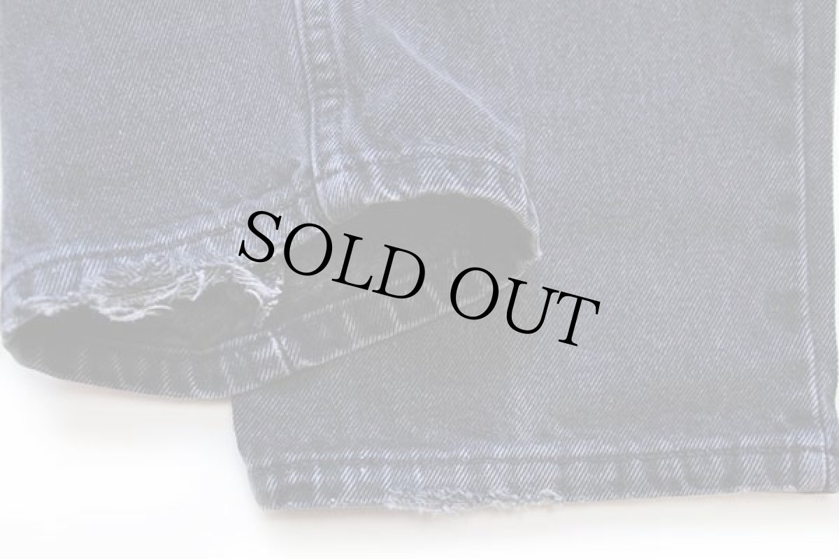 画像8: 90s USA製 Levi'sリーバイス 560 ブラック デニムパンツ w34 L32★18 (8)