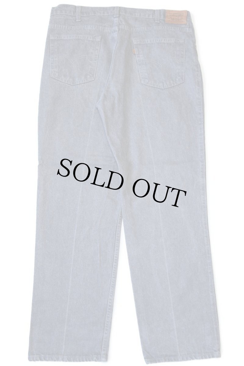 画像3: 80s USA製 Levi'sリーバイス 840 先染め グレー デニムパンツ w38 L30 (3)