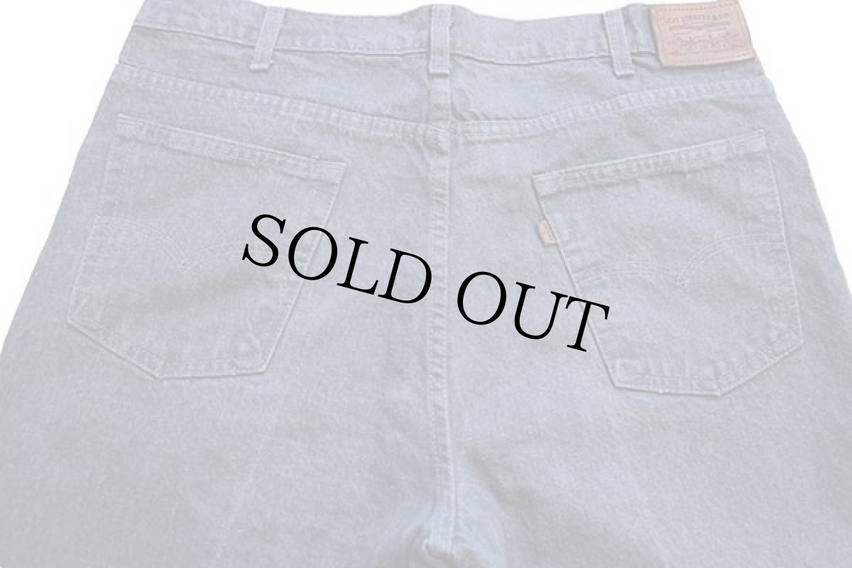 画像5: 80s USA製 Levi'sリーバイス 840 先染め グレー デニムパンツ w38 L30 (5)