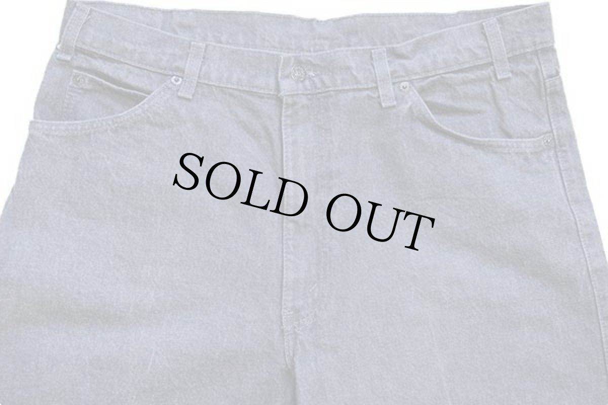 画像4: 80s USA製 Levi'sリーバイス 840 先染め グレー デニムパンツ w38 L30 (4)