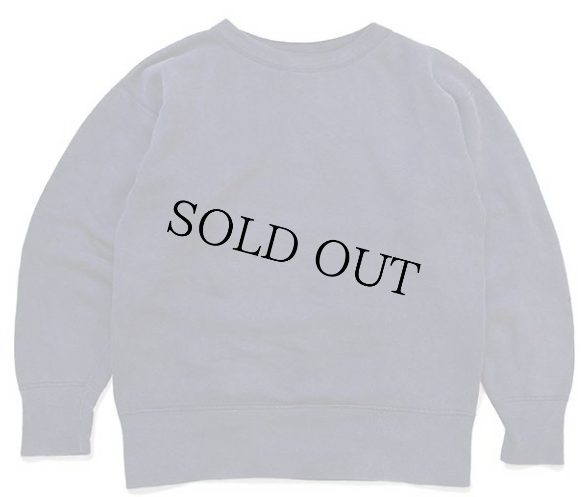 画像2: 50s UNKNOWN フラタニティ ひび割れプリント リブ長 コットン スウェット ナス紺 フェード (2)