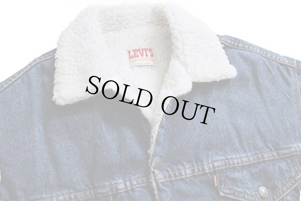 画像3: 80s USA製 Levi'sリーバイス 70609 ボアライナー デニムジャケット 4ポケット L (3)