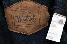 画像4: 90s USA製 Woolrichウールリッチ ブラックウォッチ タータンチェック ウールコート (4)