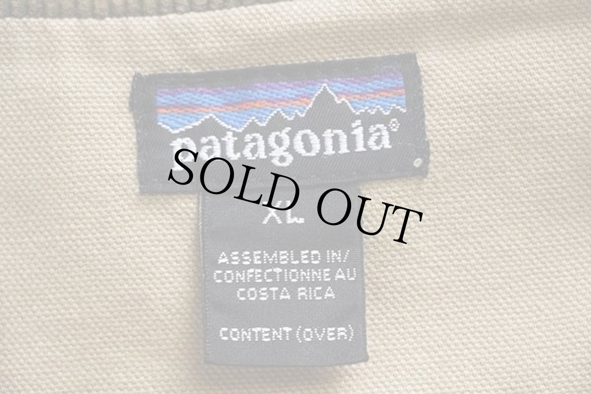 画像4: 90s patagoniaパタゴニア ヌエボレンジ コート ブルズアイ柄 フリースライナー キャンバス カバーオール カーキ XL (4)