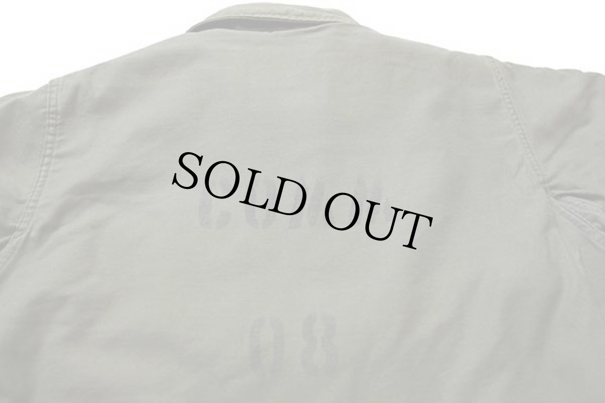 画像3: 70s 米軍 U.S.NAVY A-2 ステンシル デッキジャケット オリーブグリーン S (3)