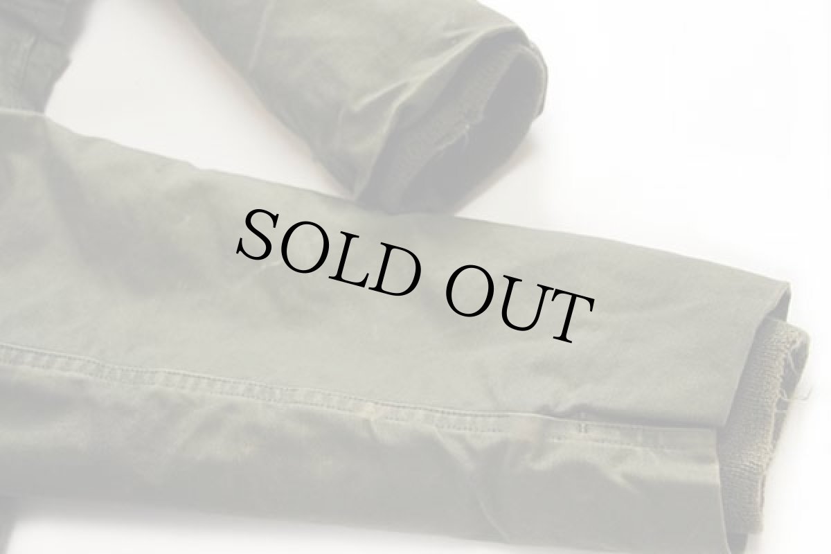 画像9: 70s 米軍 U.S.NAVY A-2 ステンシル デッキジャケット オリーブグリーン S (9)