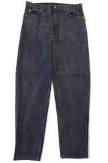 画像2: 90s USA製 Levi'sリーバイス 550 ブラック デニムパンツ w36 L32★62 (2)