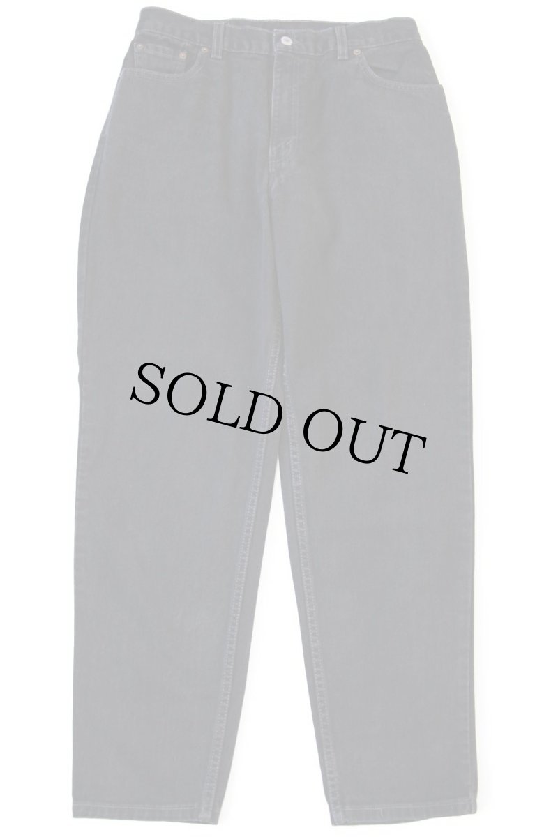 画像2: 00s USA製 Levi'sリーバイス 550 ブラック デニムパンツ 14 MIS M★101 (2)