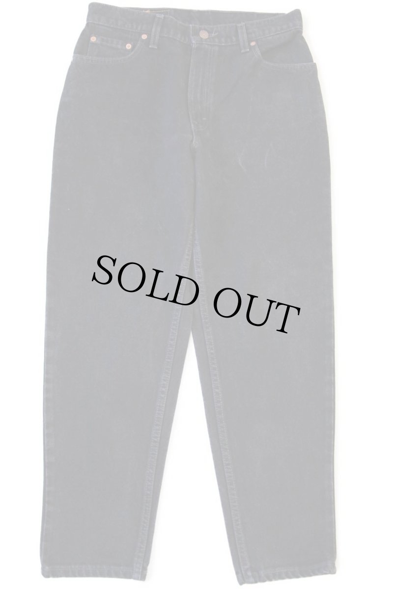 画像2: 90s USA製 Levi'sリーバイス 550 ブラック デニムパンツ 12 PET.M★102 (2)