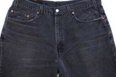 画像4: 00s USA製 Levi'sリーバイス 550 ブラック デニムパンツ w38 L30★69 (4)