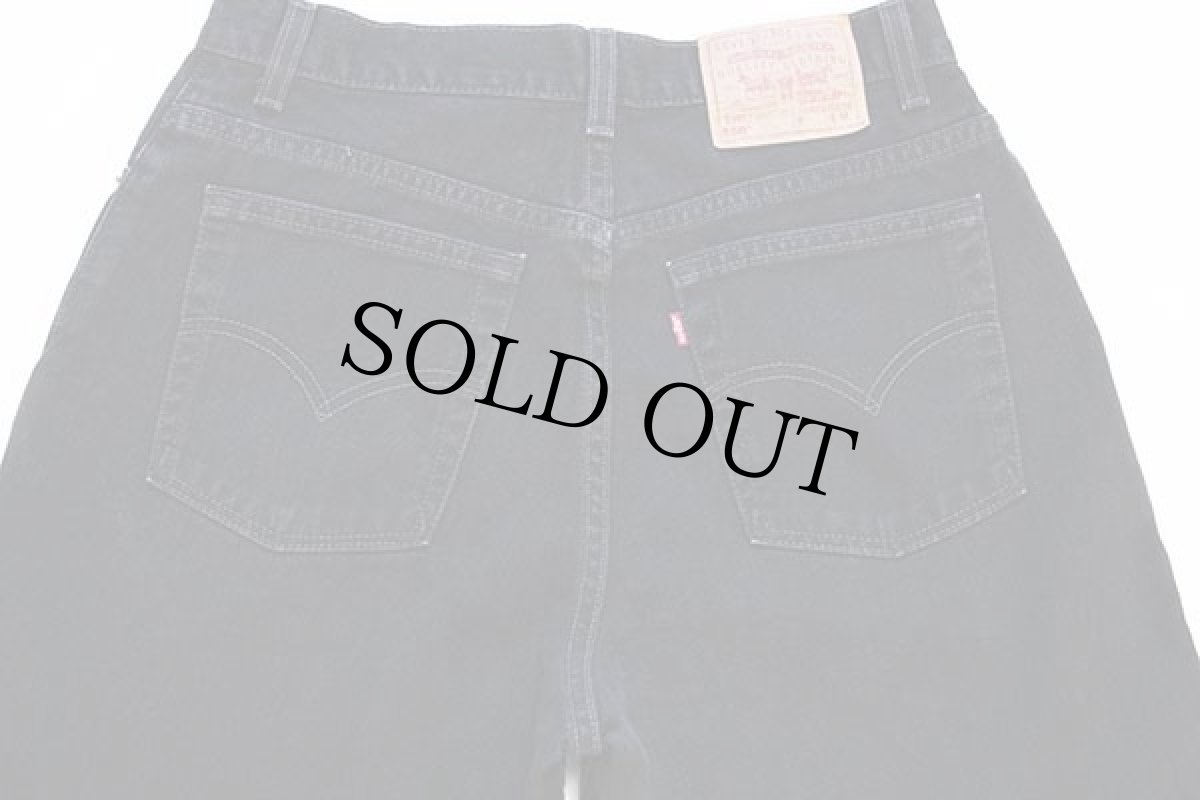 画像5: 00s USA製 Levi'sリーバイス 550 ブラック デニムパンツ 14 MIS M★101 (5)