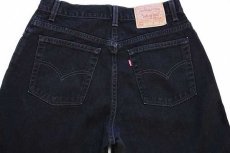 画像5: 00s USA製 Levi'sリーバイス 550 ブラック デニムパンツ 14 MIS M★101 (5)