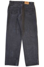 画像3: 90s USA製 Levi'sリーバイス 550 ブラック デニムパンツ w38 L32★71 (3)