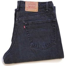 画像1: 90s USA製 Levi'sリーバイス 550 ブラック デニムパンツ w38 L30★72 (1)