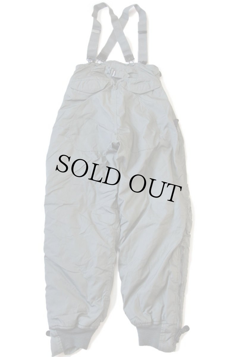 画像3: 80s 米軍 USAF F-1B キルティングライナー フライトパンツ サスペンダー付き セージグリーン 28 (3)