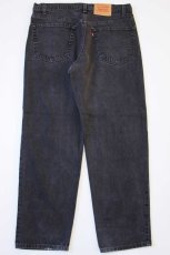 画像3: 90s USA製 Levi'sリーバイス 550 ブラック デニムパンツ w38 L30★72 (3)