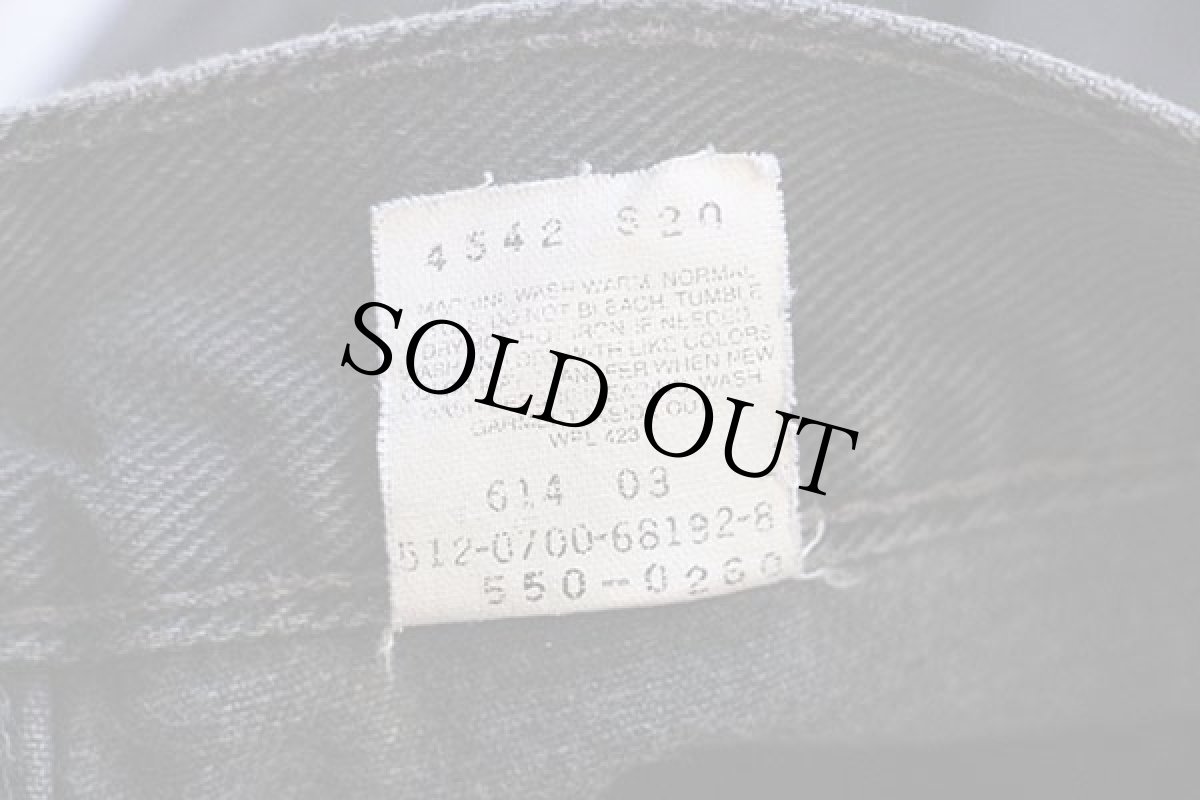 画像7: 00s USA製 Levi'sリーバイス 550 ブラック デニムパンツ w38 L30★69 (7)