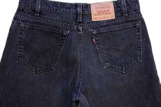 画像5: 90s USA製 Levi'sリーバイス 550 ブラック デニムパンツ w35 L34★59 (5)