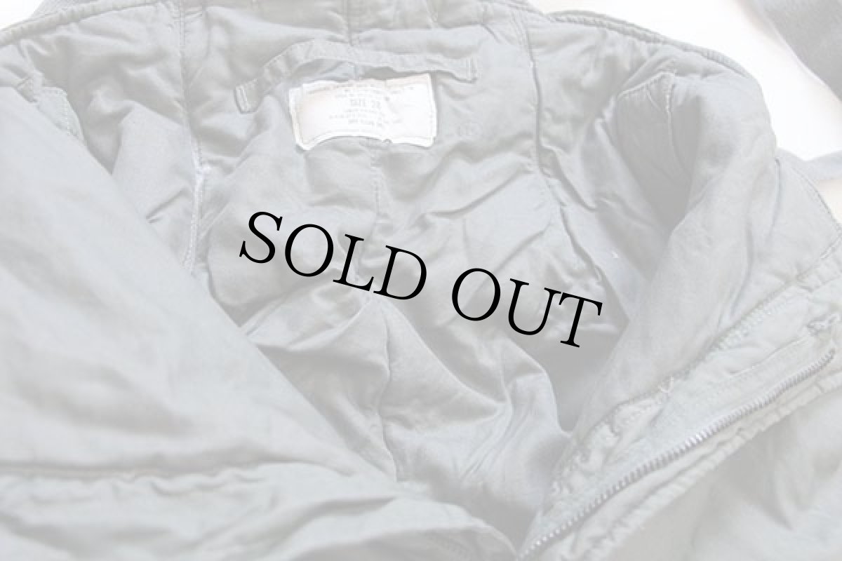 画像7: 80s 米軍 USAF F-1B キルティングライナー フライトパンツ サスペンダー付き セージグリーン 28 (7)