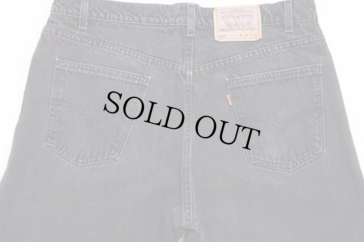 画像5: 90s USA製 Levi'sリーバイス 550 ブラック デニムパンツ w38 L32★71 (5)