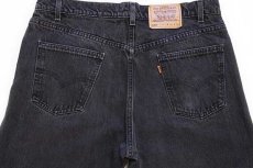 画像5: 90s USA製 Levi'sリーバイス 550 ブラック デニムパンツ w38 L32★71 (5)