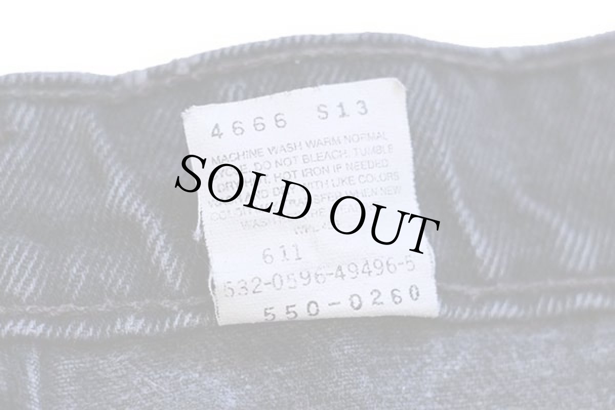 画像7: 90s USA製 Levi'sリーバイス 550 ブラック デニムパンツ w35 L34★59 (7)