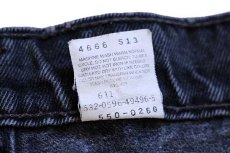 画像7: 90s USA製 Levi'sリーバイス 550 ブラック デニムパンツ w35 L34★59 (7)