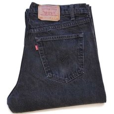 画像1: 90s カナダ製 Levi'sリーバイス 550 ブラック デニムパンツ w36 L32★70 (1)