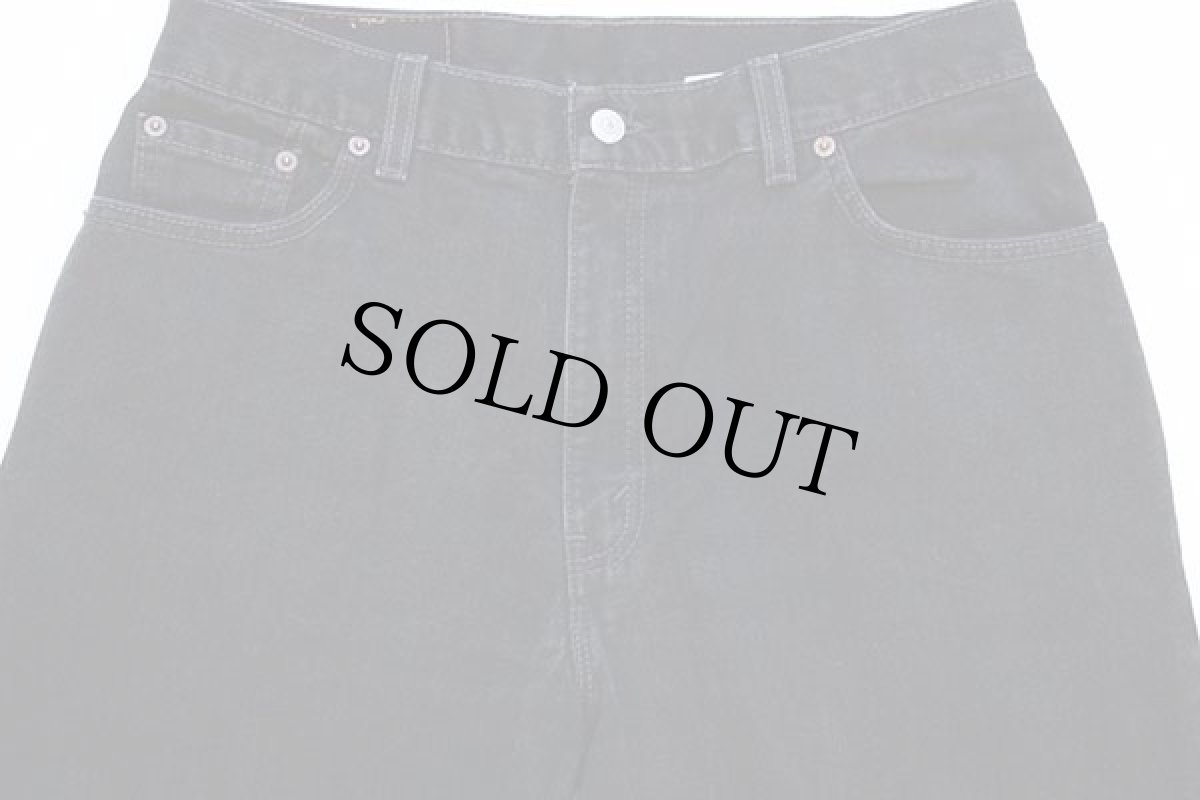 画像4: 00s USA製 Levi'sリーバイス 550 ブラック デニムパンツ 14 MIS M★101 (4)
