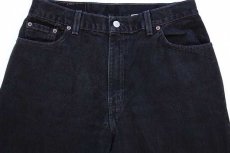 画像4: 00s USA製 Levi'sリーバイス 550 ブラック デニムパンツ 14 MIS M★101 (4)