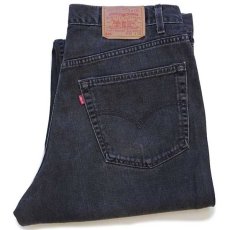 画像1: 00s USA製 Levi'sリーバイス 550 ブラック デニムパンツ w38 L30★69 (1)