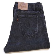 画像1: 90s USA製 Levi'sリーバイス 550 ブラック デニムパンツ w36 L32★62 (1)