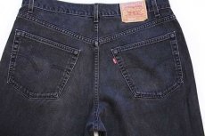 画像5: 00s USA製 Levi'sリーバイス 550 ブラック デニムパンツ w38 L30★69 (5)