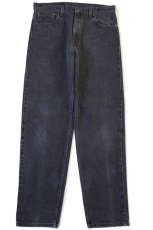 画像2: 90s USA製 Levi'sリーバイス 550 ブラック デニムパンツ w35 L34★59 (2)