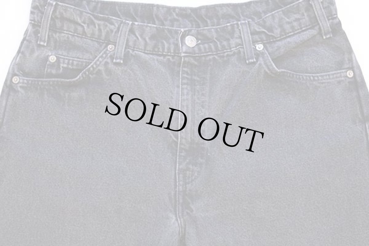 画像4: 90s メキシコ製 Levi'sリーバイス 550 ブラック デニムパンツ w36 L32★67 (4)