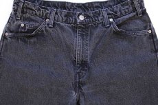 画像4: 90s メキシコ製 Levi'sリーバイス 550 ブラック デニムパンツ w36 L32★67 (4)