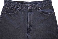 画像4: 90s USA製 Levi'sリーバイス 550 ブラック デニムパンツ w35 L34★59 (4)