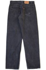 画像3: 90s カナダ製 Levi'sリーバイス 550 ブラック デニムパンツ w36 L32★70 (3)