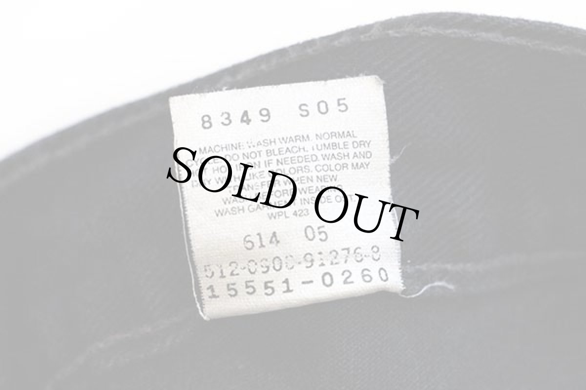 画像7: 00s USA製 Levi'sリーバイス 550 ブラック デニムパンツ 14 MIS M★101 (7)