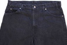 画像4: 90s USA製 Levi'sリーバイス 550 ブラック デニムパンツ w36 L30★66 (4)