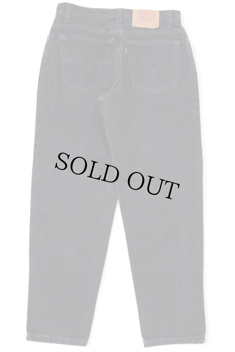 画像3: 90s USA製 Levi'sリーバイス 550 ブラック デニムパンツ 12 PET.M★102 (3)