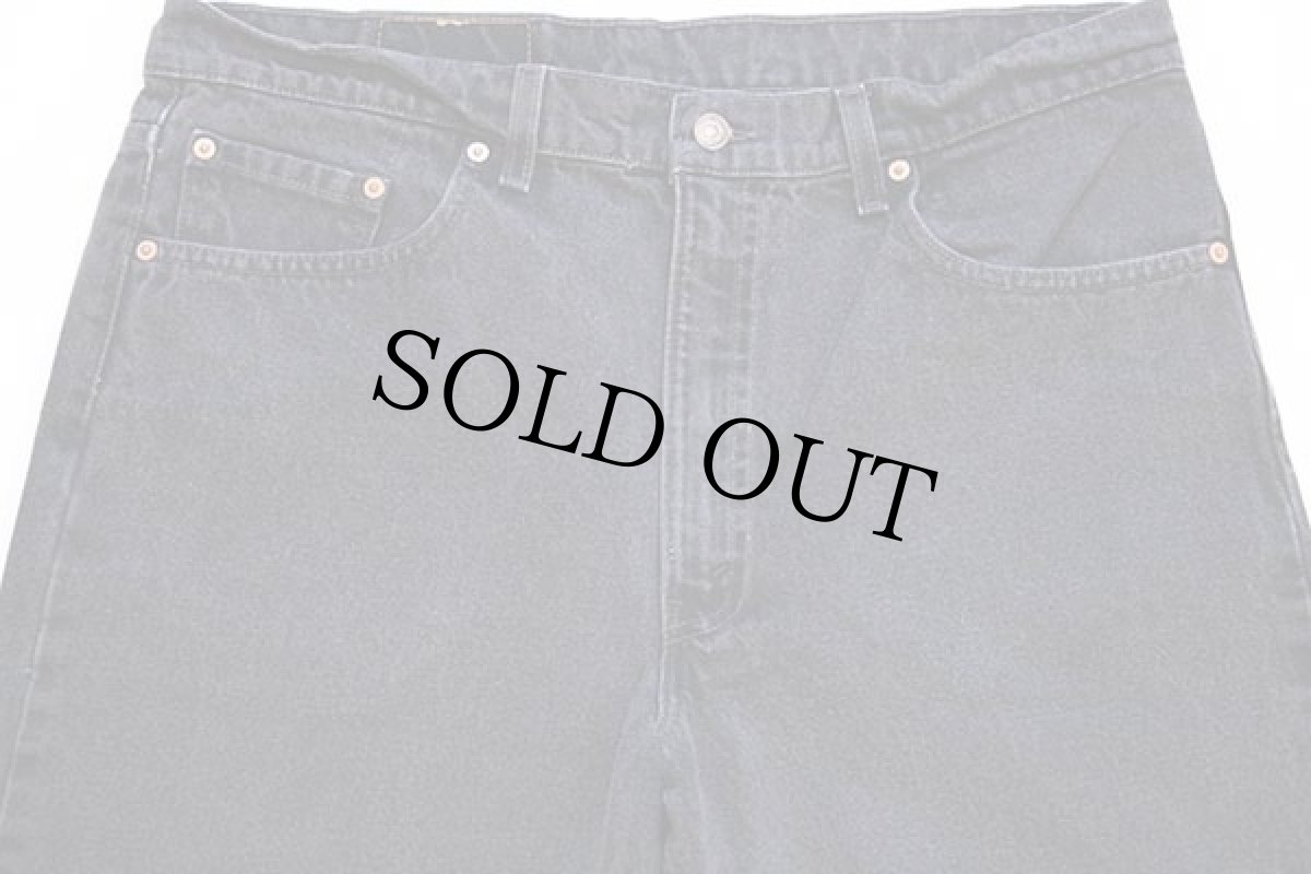 画像4: 90s USA製 Levi'sリーバイス 550 ブラック デニムパンツ w38 L30★72 (4)